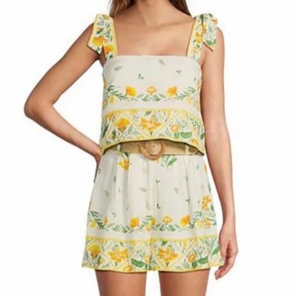 Antonio Melani x Style by Simkins Lindsey Printed Linen Blend Two Piece Set - Picture 3 of 4